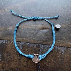 Blue Pura Vida Bracelet with Tree Charm